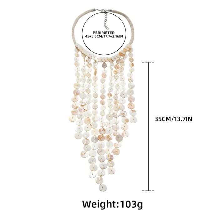 Collier bohème multicouche tissé à la main