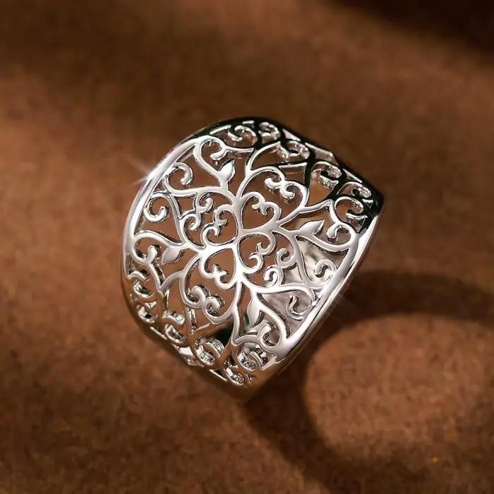 Bague Huitan en laiton avec incrustations de pierres précieuses artificielles, design géométrique pour femmes, idéale pour les occasions spéciales et le quotidien