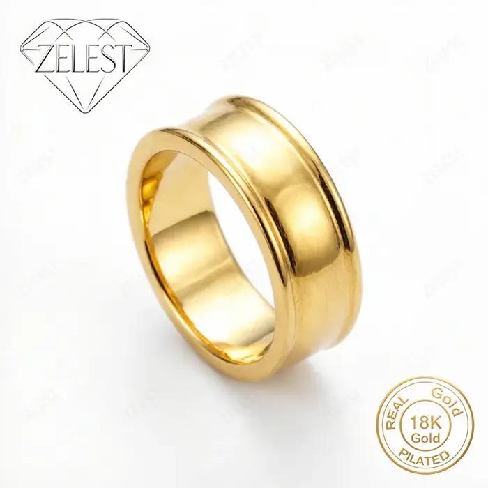 Bague simple et élégante en argent 925 plaqué or 18 carats, accessoires de mode pour femmes, cadeau
