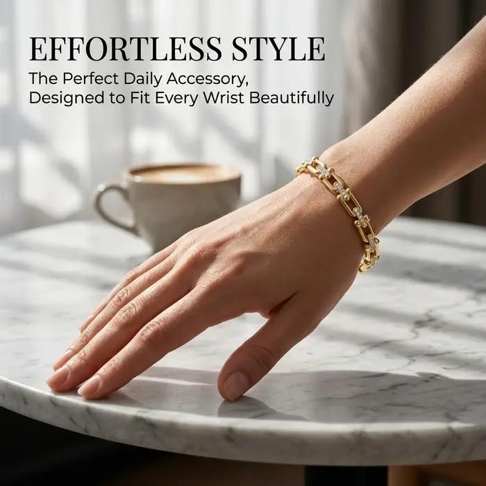 Bracelet à maillons de chaîne de style français
