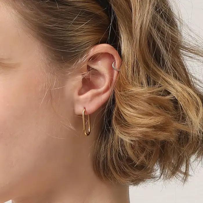 E.B.belle-Boucles d'oreilles en forme de cœur en biscuits, demi-rond, carré simple, coloré, étoile, goutte d'eau, blé, rotatif