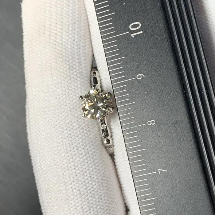 Bague en diamant Moissanite 6MM