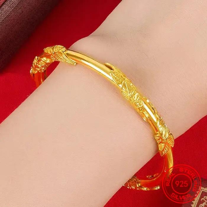Bracelet à fleurs en argent Sterling 925
