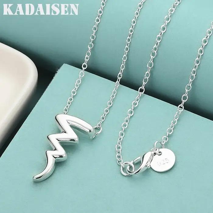 Collier avec pendentif original en argent Sterling 925, de haute qualité pour femmes, bijoux fins à