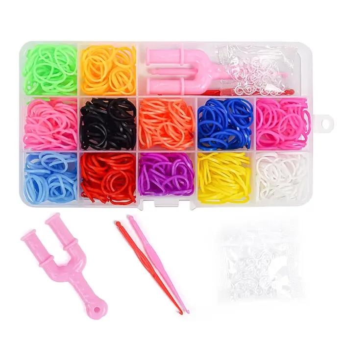 Kit de 500 élastiques pour tisser des bracelets