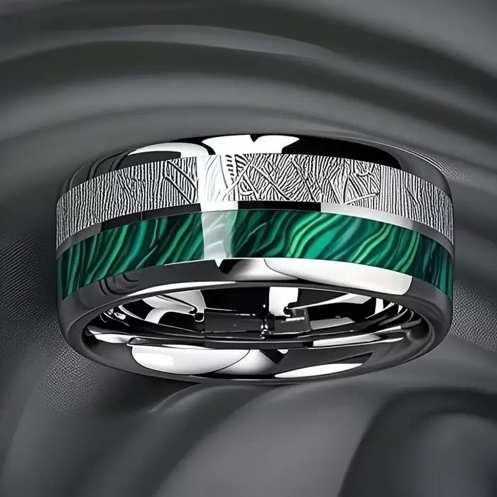 Bague de cocktail en acier inoxydable unisexe avec motifs irréguliers, pour femmes et hommes, idéale pour les occasions quotidiennes et spéciales