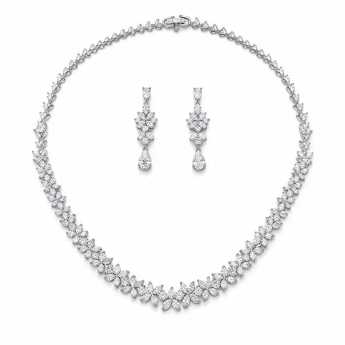 Bijouterie Tendance 2026 | Bijoux de luxe nouvelle tendance | Ensemble de bijoux en zircone de h