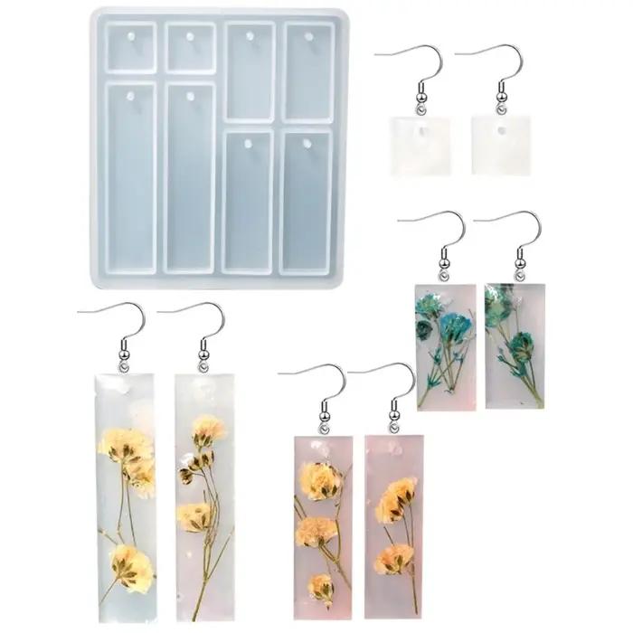 Moule boucle d'oreille en résine cristal époxy