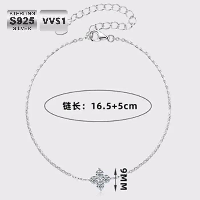 ICEBLING – Bracelets Moissanite classiques de luxe pour femmes, en argent S925, scintillant, VVS, bi