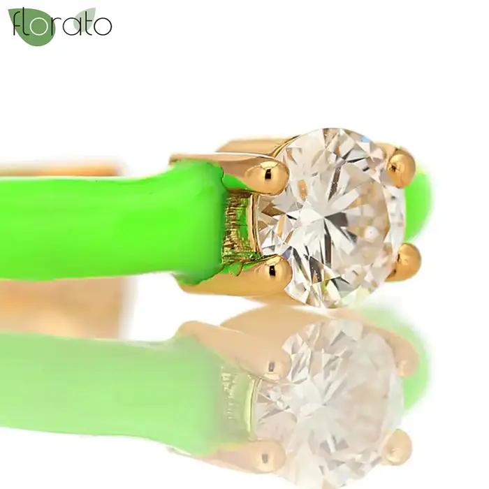 Boucles d'oreilles clip non percées en or 18 carats pour femmes et hommes, émail coloré, faux cartilage, manchette d'oreille, bijoux de fête, tendance