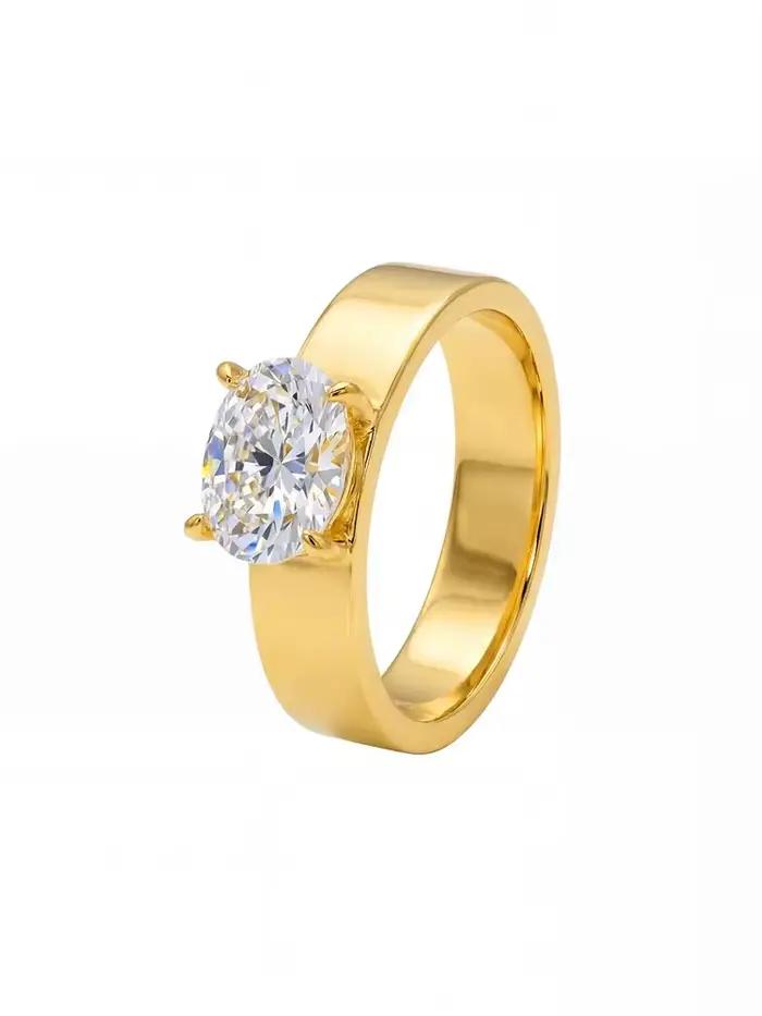 Bague en argent Sterling 925 pour femmes, design Vintage, zircon rond, pour fête d'anniversaire, mod