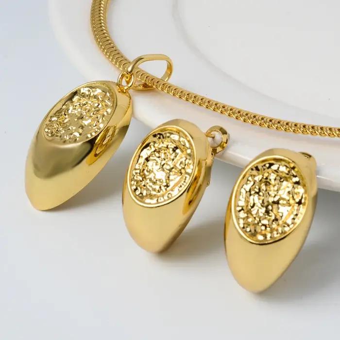Sunny – ensemble de bijoux classique plaqué or 18 carats pour femmes