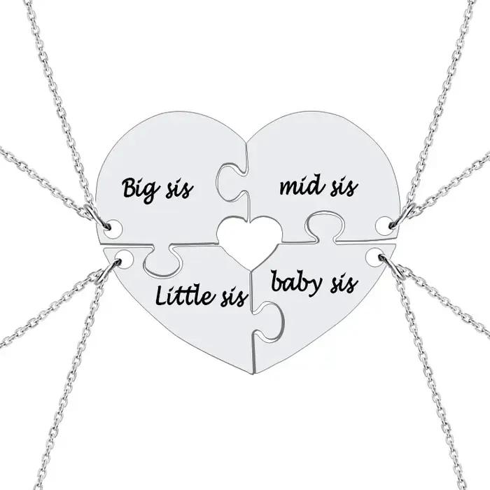 Collier en acier inoxydable avec pendentif cœur pour femmes occasions spéciales cadeau famille anniversaire