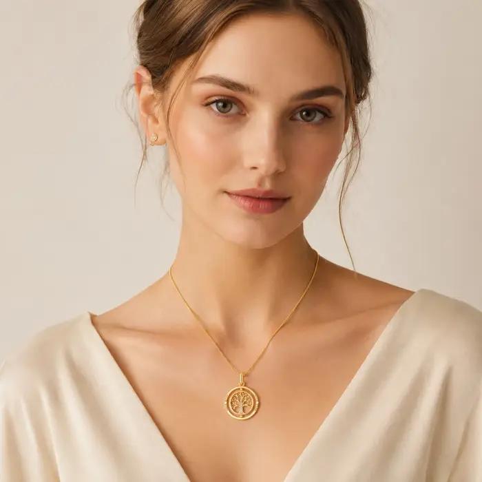 Collier arbre de vie romantique