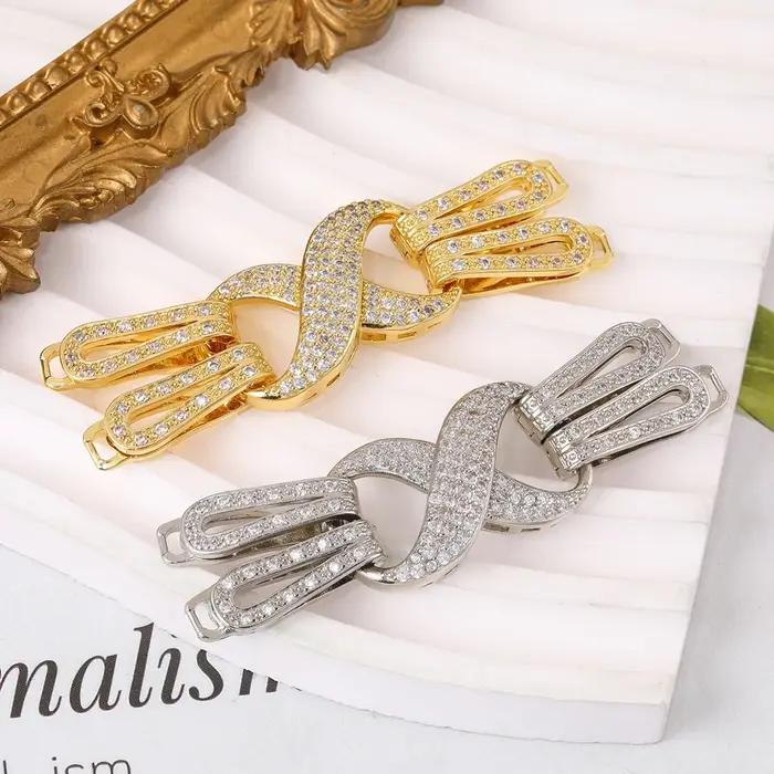 Juya 18K véritable plaqué or fabrication de bijoux montages à la main créatif connecteur attaches perle perles fermoirs accessoires fournitures