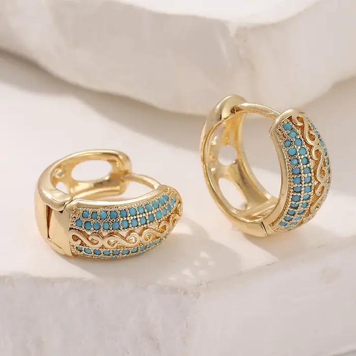 Boucles d'Oreilles Élégantes et Rétro en Bronze Pour Femmes Usage Quotidien et Occasions Spéciales