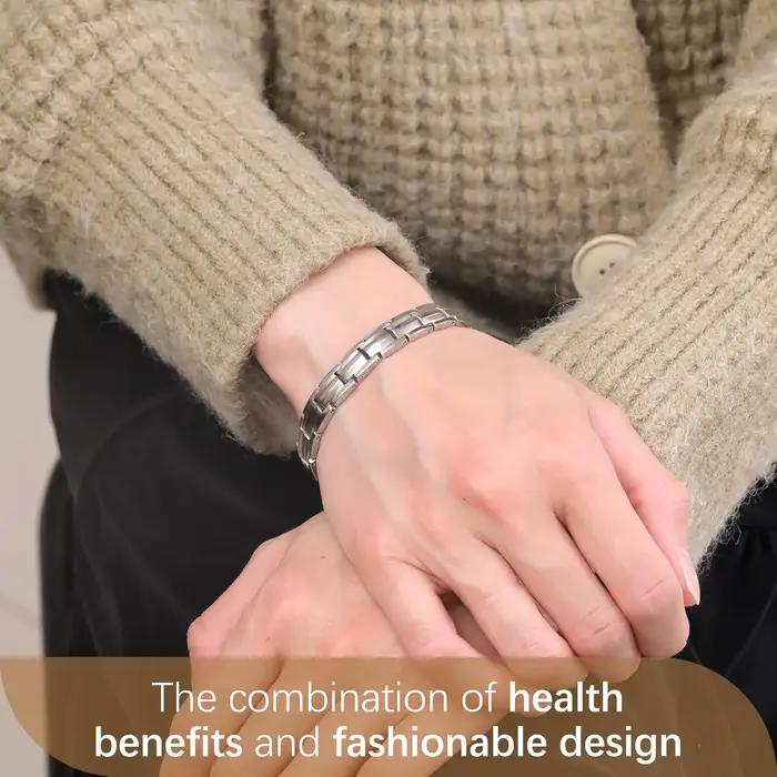 ARADOO Bracelet magnétique pour femmes hommes titane acier néodyme aimants lien Bracelets bijoux cadeaux