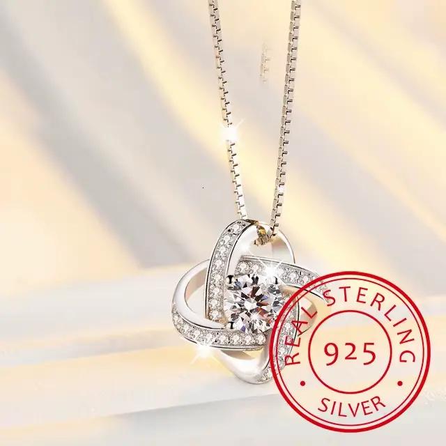 Collier ras du cou trèfle à quatre feuilles, bijoux fleur, pendentifs en argent 2019, chaîne, cadeau