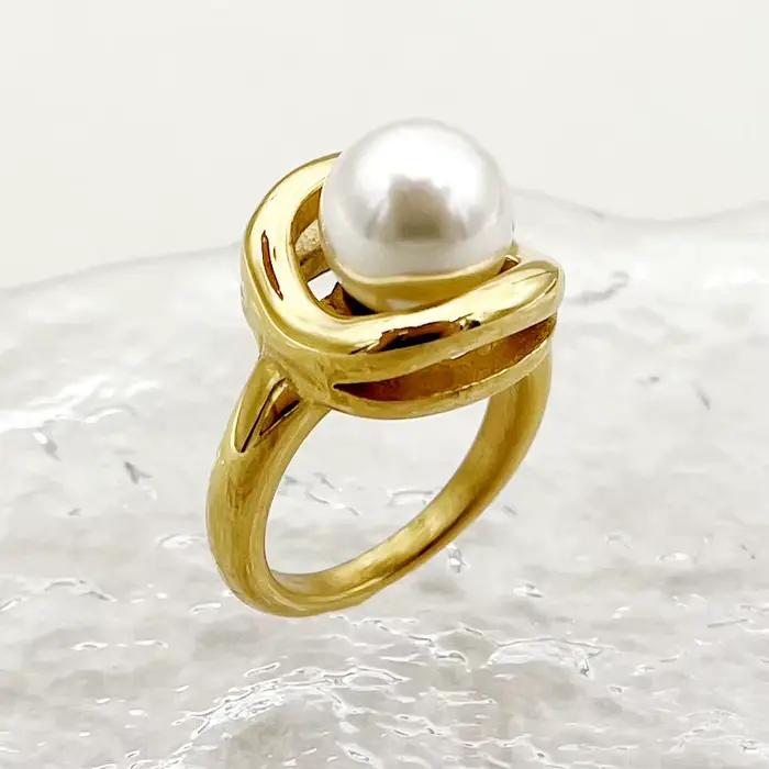 May @ RZ-Bague en perles d'acier inoxydable