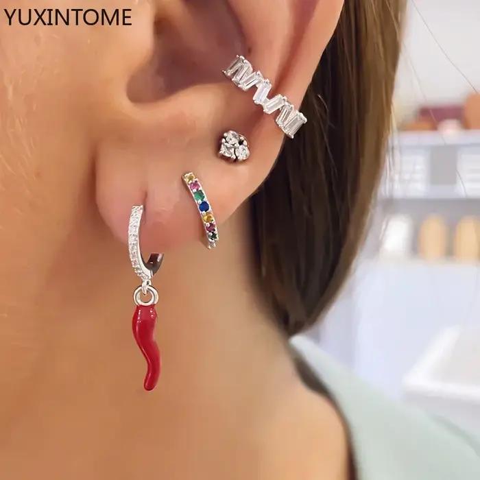 Petites boucles d'oreilles en forme de Chili pour femmes et filles