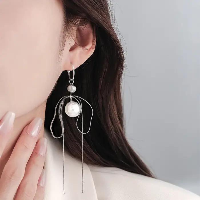 Boucles d'oreilles en argent regardé 925 pour femmes
