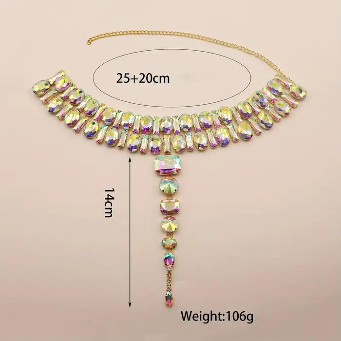 Grand collier en cristal AB