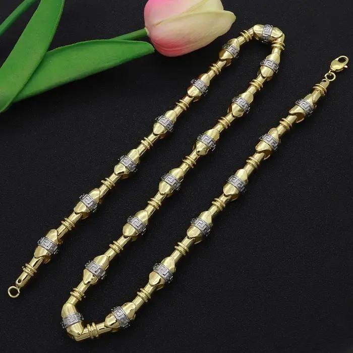 Collier brésilien couleur or 60cm