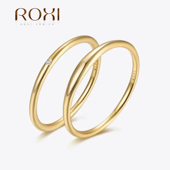 ROXI 100% 925 bague en argent Sterling pour femmes fille fête bague de mariage femme bague esthétique bijoux de mariage cadeau de noël