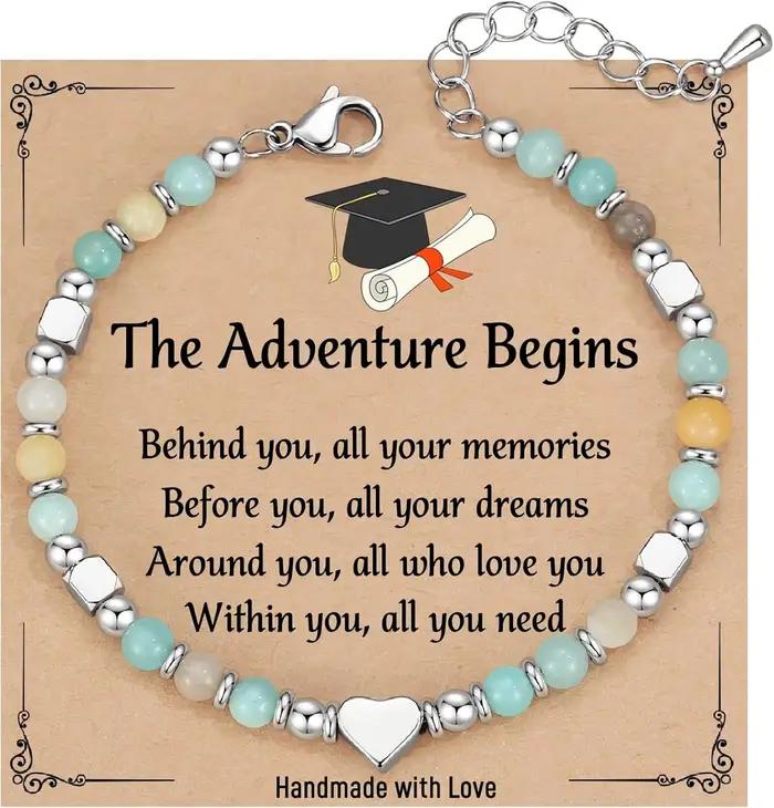 Bracelet de remise de diplôme 2026 – Cadeau pour elle – Bracelets de remise de diplôme pour femmes e