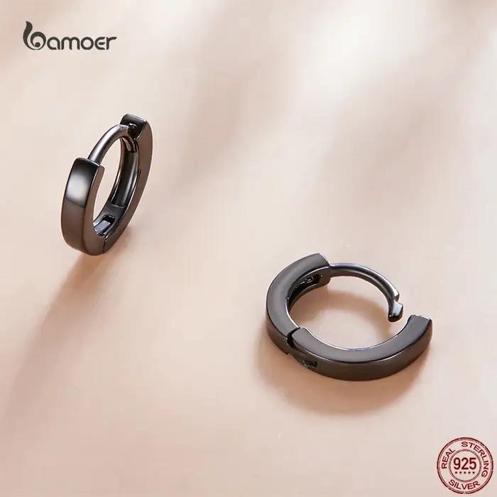 Bamoer – boucles d'oreilles rondes simples pour femmes