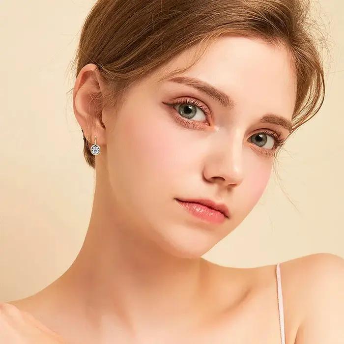 Lnngy Brinco – boucles d'oreilles en argent Sterling 925 pour femmes