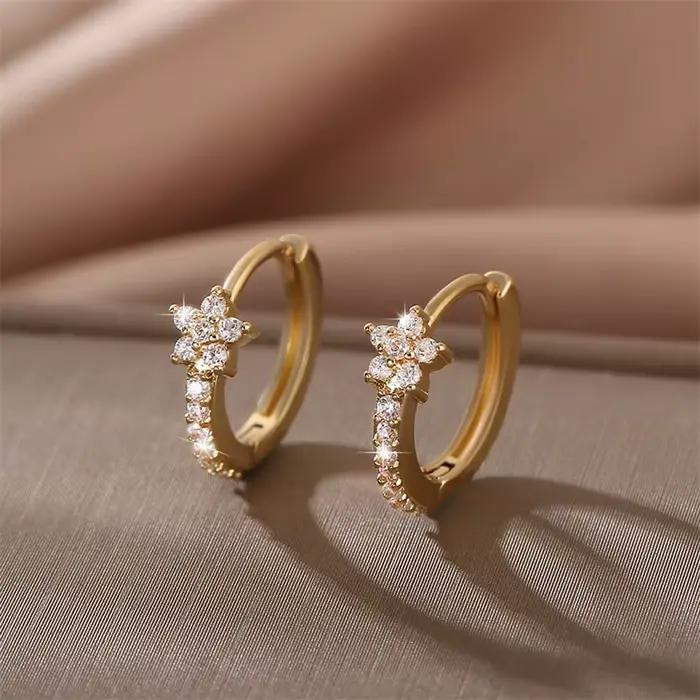 Boucles d'oreilles en acier inoxydable pour femmes