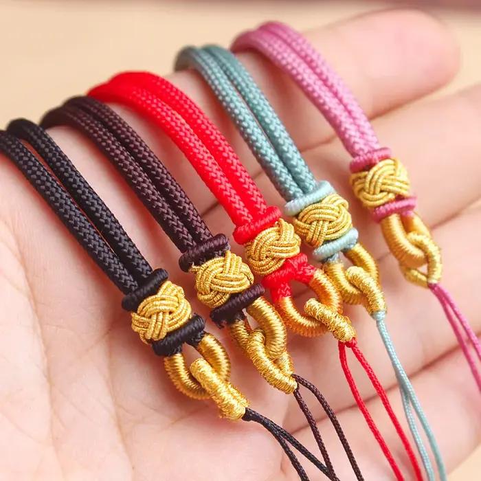 Collier Symbole Chinois en Corde Tressée à la Main