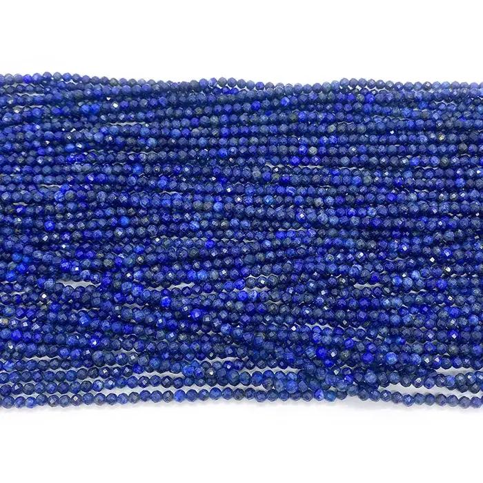 Perles Rondes en Pierre Naturelle de Lapis Lazuli