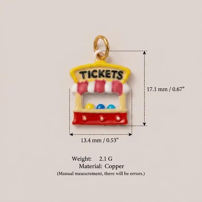 Breloques DIY pour bijoux thème manège de parc d'attractions style classique personnalisables pour femmes occasions spéciales et cadeaux