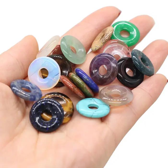 5 pièces pierre naturelle gemme perles rondes artisanat fait à la main