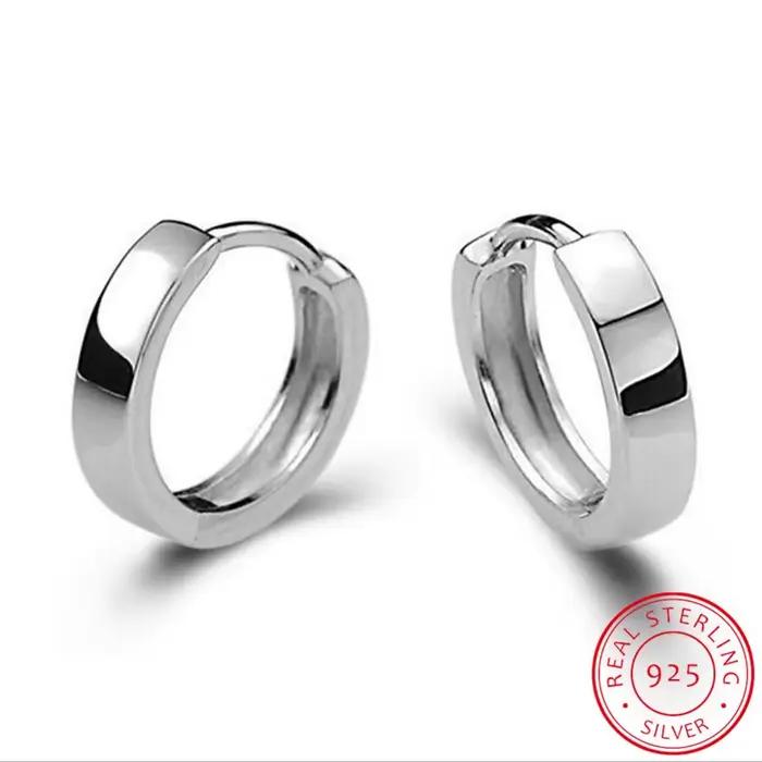 Bague d'oreille en argent regardé 925 en forme de périphérie Sophia, mode ultra-petite, mini cercle