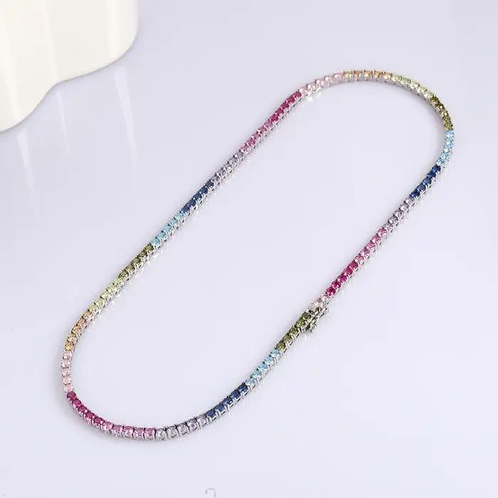 YLMyself – collier de Tennis en argent Sterling 925