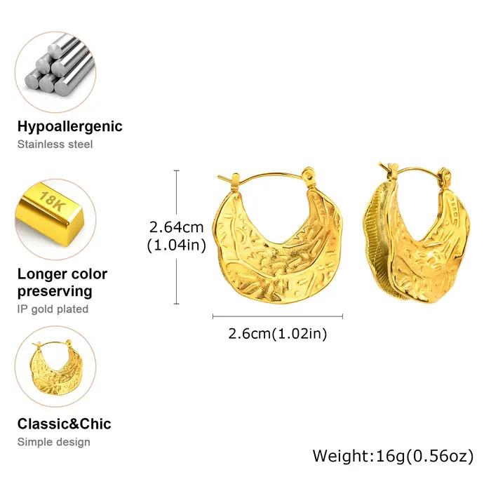 Boucles d'Oreilles Géométriques Insolites pour Femme