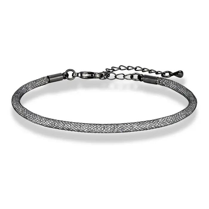 Bracelet ajustable en maille de cristal pour hommes et femmes, plaqué or, acier, noir, rose or, bijou élégant et durable pour couples et amis