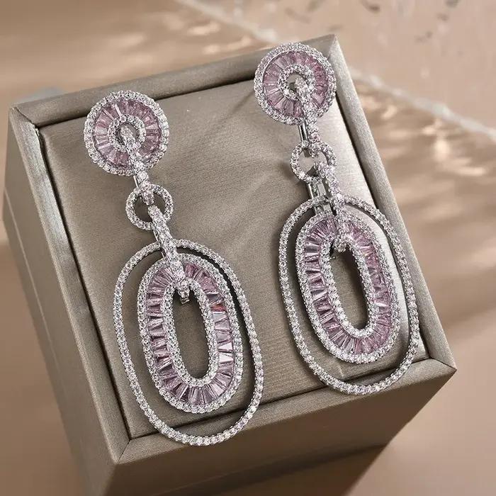 Boucles d'oreilles carillon de luxe originales pour femmes
