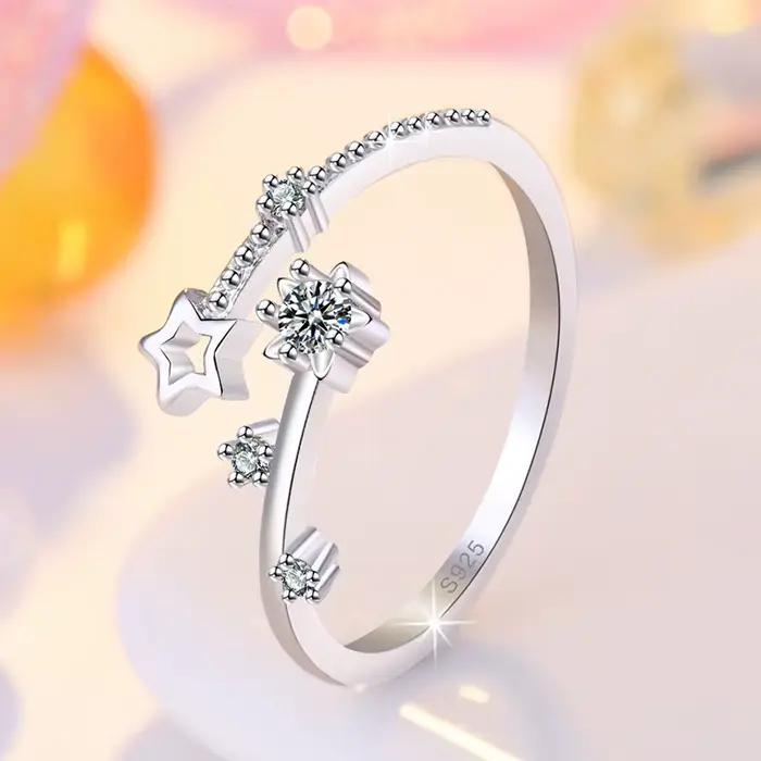 Bague en argent Sterling 925 pour femmes, Zircon scintillant, luxe, haute qualité, accessoires de bijoux fins de mariage, cadeau de fête