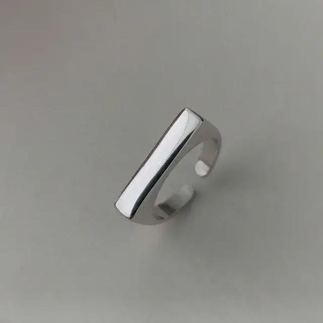 BF CLUB 925 bagues Sterling pour femmes mode géométrique à la main bande irrégulière bague fête cade