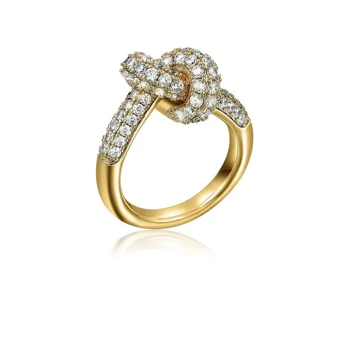 Bague d'intersection en zircon coloré design classique acier inoxydable unique pour femmes occasions spéciales engagements fiançailles
