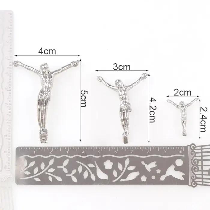 2 cm/3 cm/4 cm ton argent jésus Christ corpus Portrait