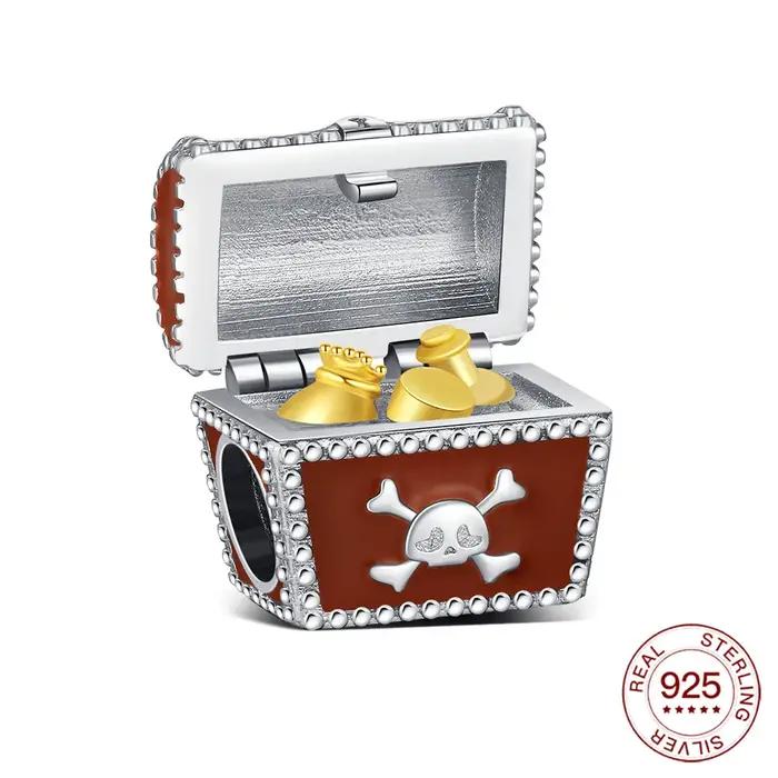 2025 breloques Original coffre au trésor perle S925 en argent Sterling perle idéal pour bracelet bri