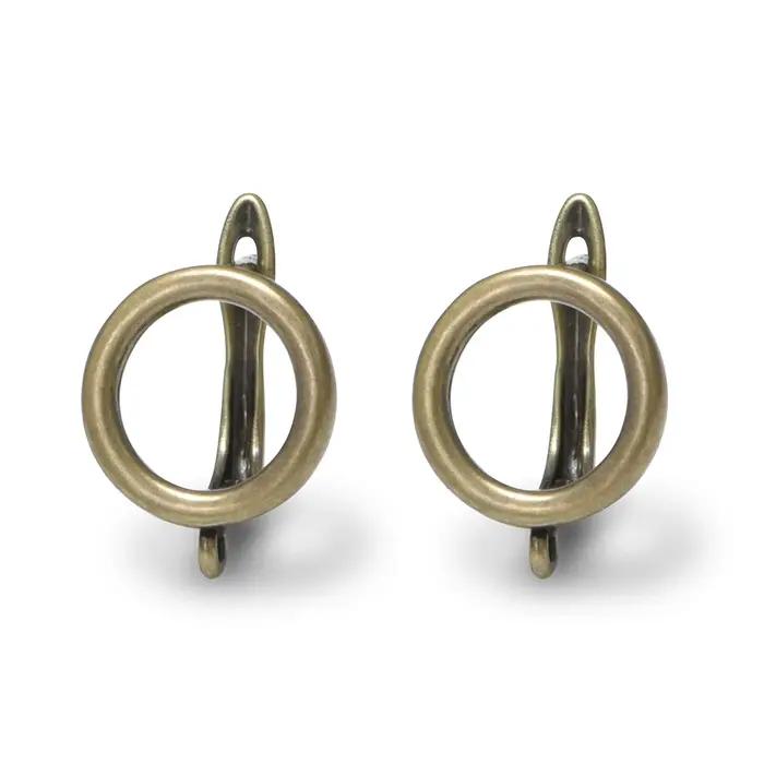 1 paire de boucles d'oreilles en Bronze Antique