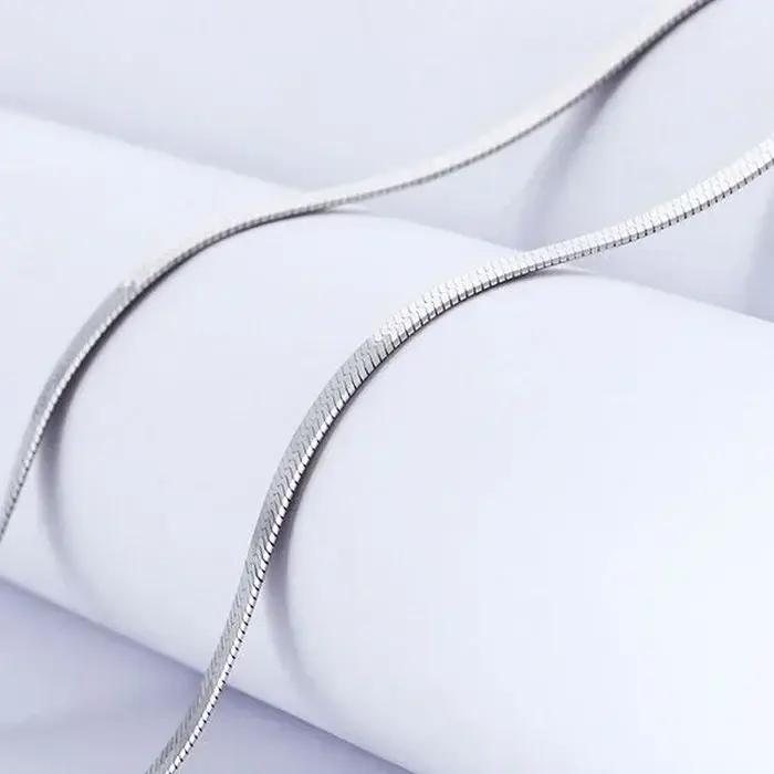 Collier chaîne à lame fine en argent Sterling 925