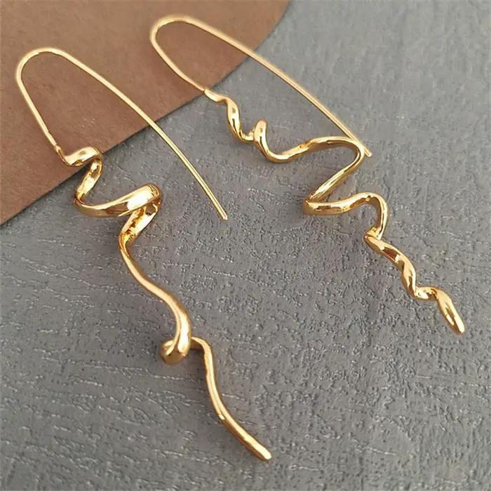 Boucles d'oreilles au design tridimensionnel abstrait, tempérament cool et beau, mode femmes, access