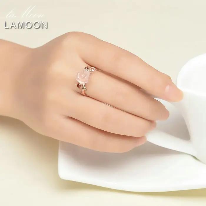 LAMOON – bague en argent Sterling 925 pour femmes